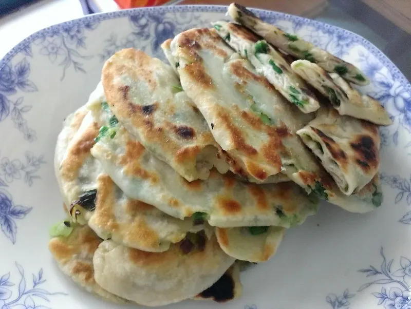 scallion pancake with pork